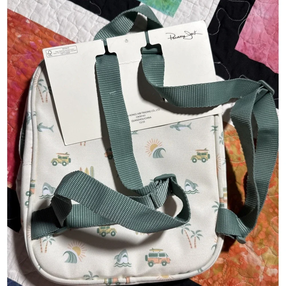 Kids Panama Jack Beach Pack Backpack With Adjustable Straps And Zipper NEW